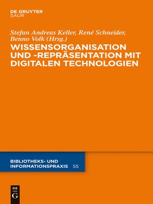 cover image of Wissensorganisation und -repräsentation mit digitalen Technologien